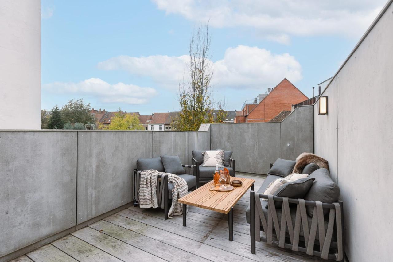 Beautiful Luxurious Mansion With Several Terraces Kortrijk Exteriör bild